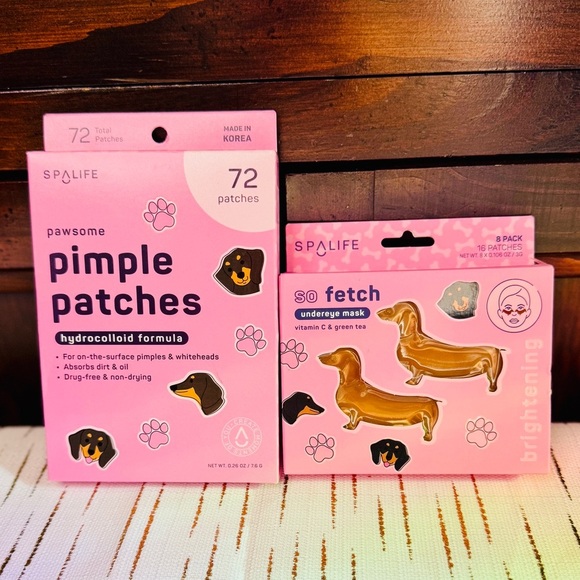 LAST SET!! SpaLife Dachshund Skincare Set – Pimple Patches + Undereye Masks 🐾✨ - Picture 2 of 7